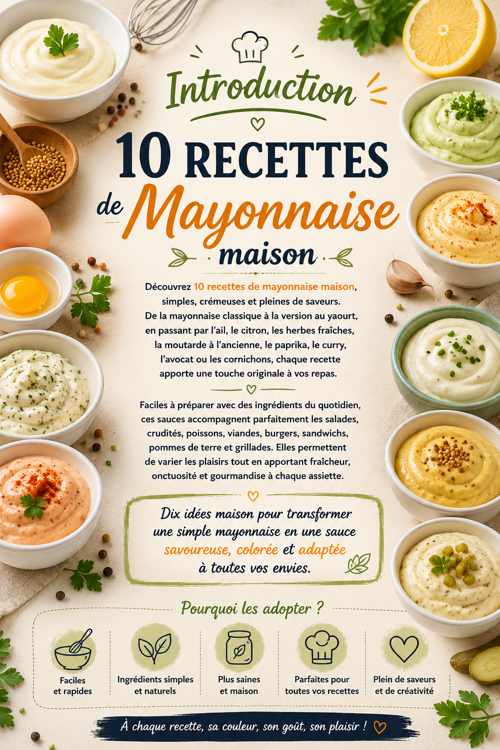 10 recettes de mayonnaise maison (ebook PDF)