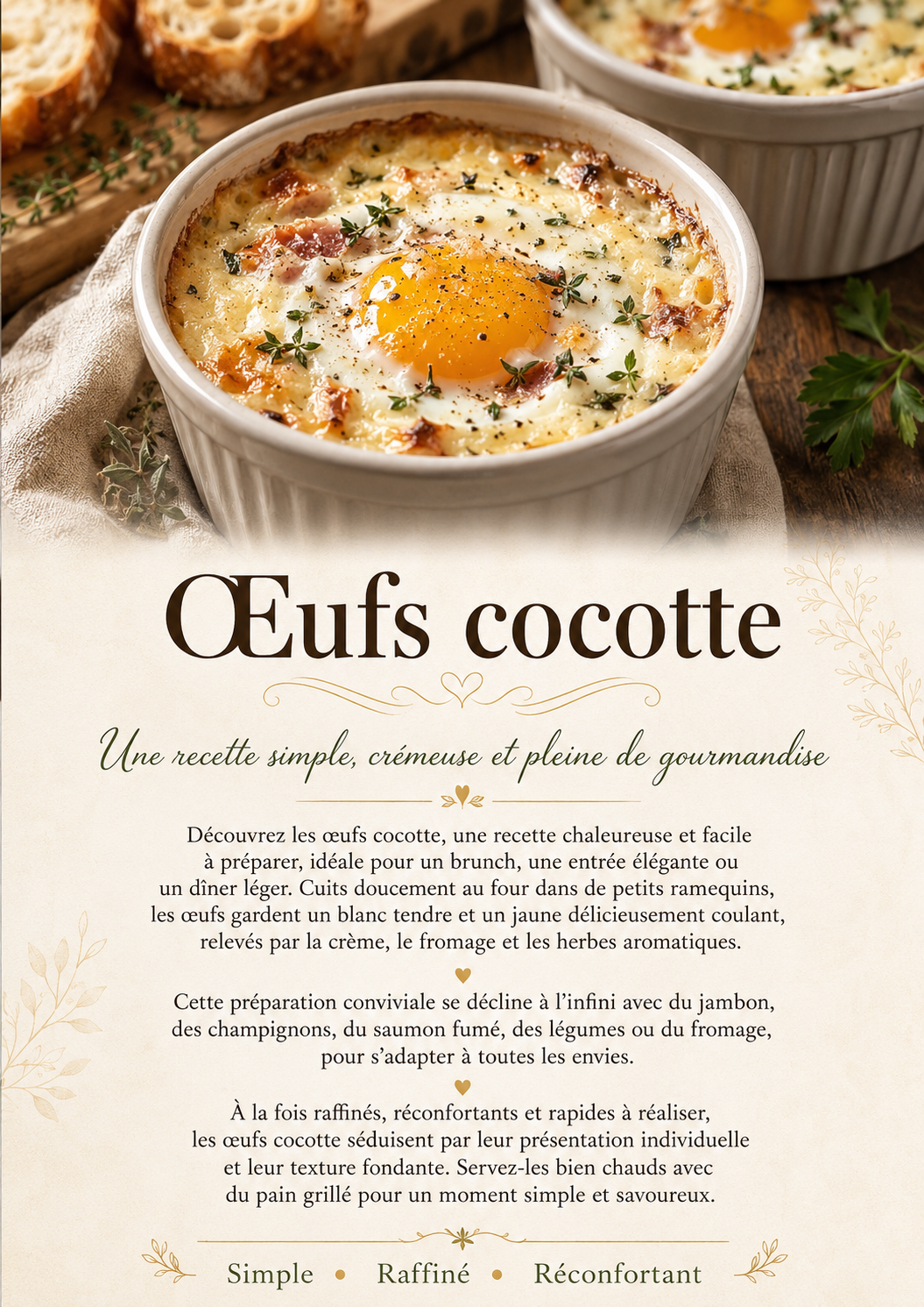 20 Recettes œufs cocotte (ebook PDF)