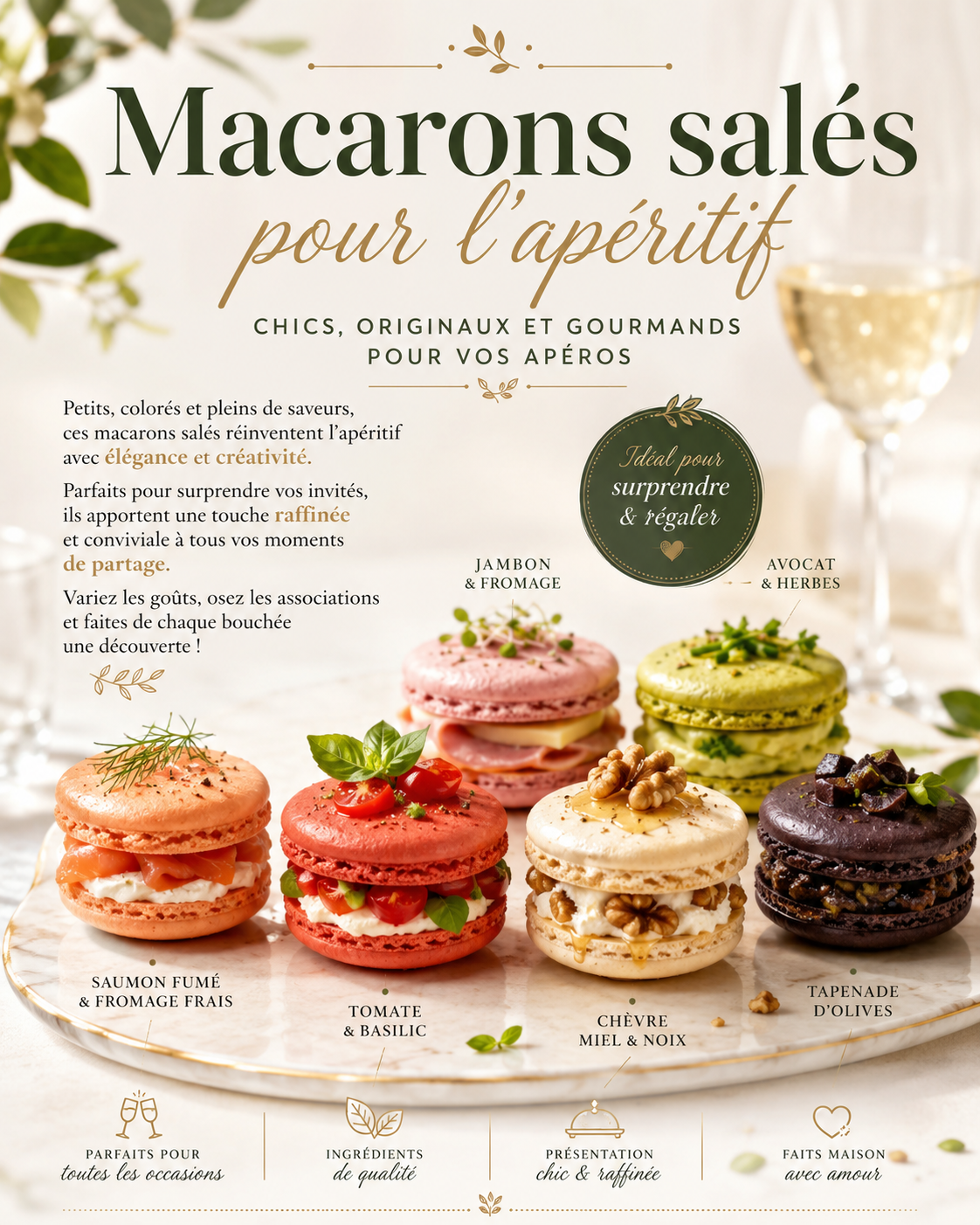 20 Recettes Macaron salés
