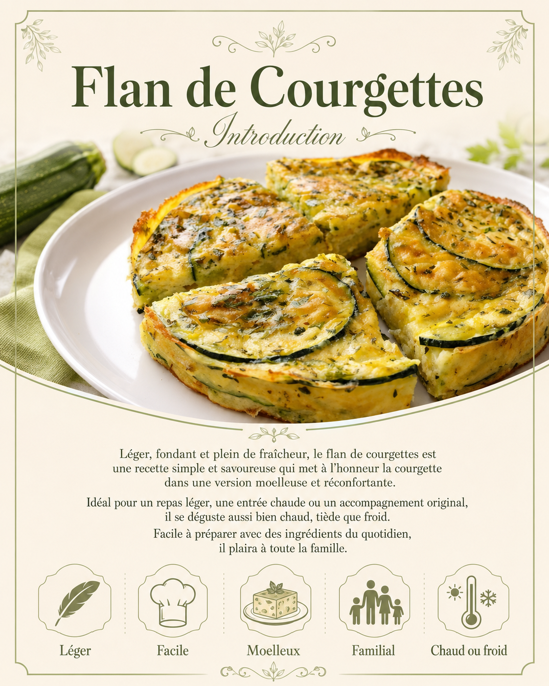 Flan de courgettes (ebook PDF)