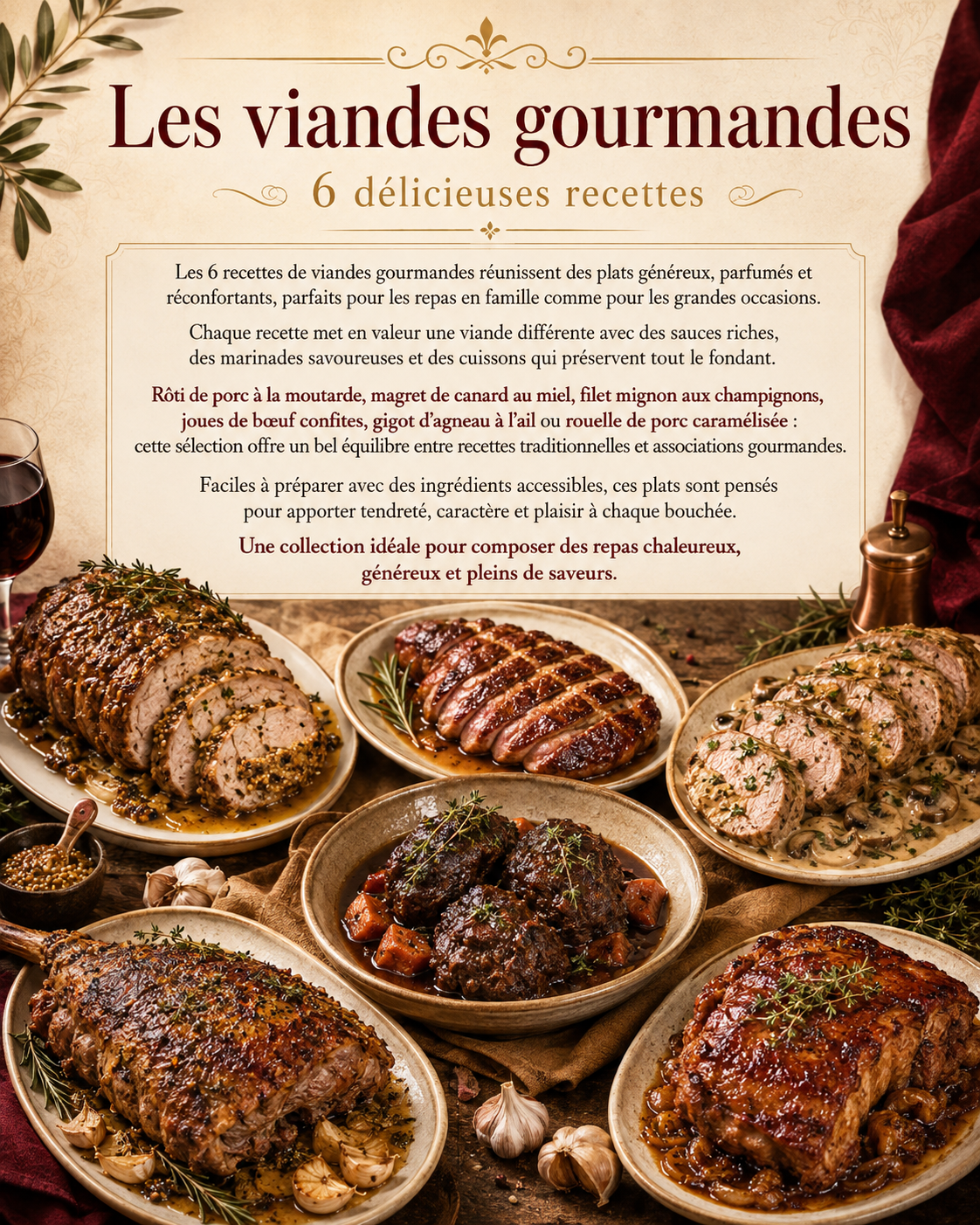 6 recettes de viandes gourmandes