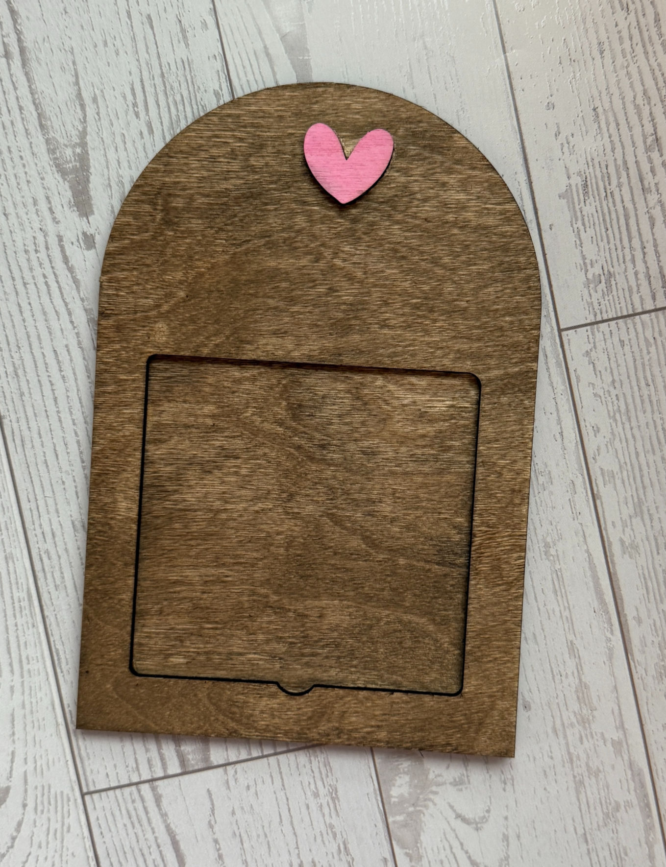 3 Inch Sticky Note Holder with Small Heart