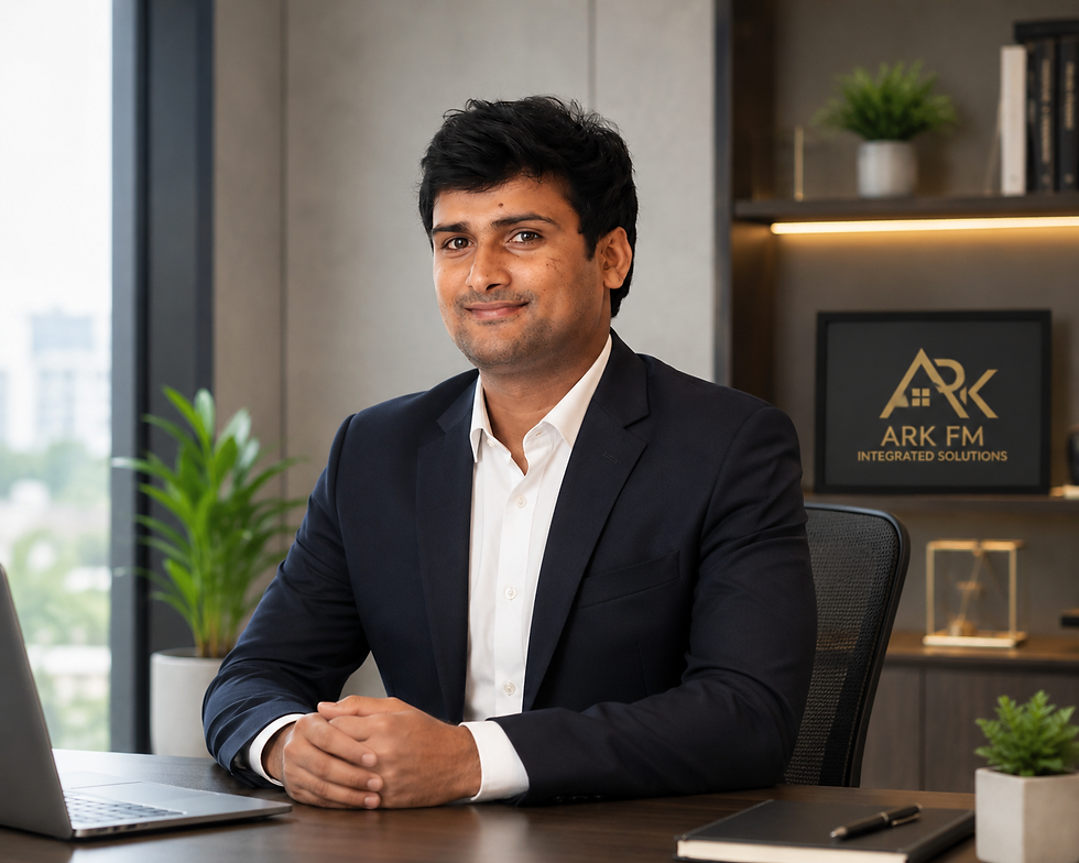 Portrait of Anil Reddy Kotha in a modern office