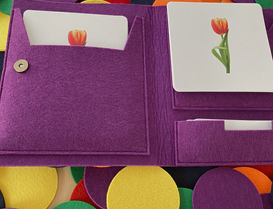 Pochette d'images classifiées sur les fleurs