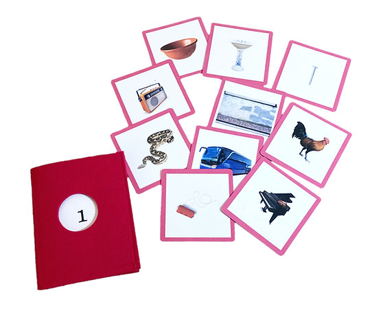 Première pochette de phonétique avec images illustratives