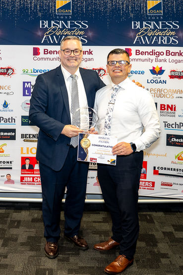 Greenbank dentist award Logan Business Distinction Awards Dr Dan