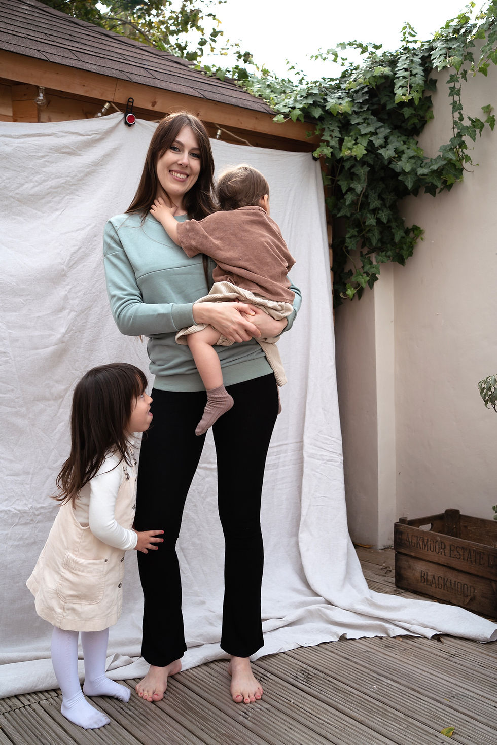 Thumbnail: Maternity Breastfeeding Jumper - Sage