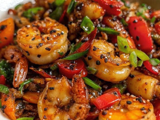 This quick, colourful Prawn Stir-Fry is packed with flavour thanks to a generous sprinkle of SPG+ seasoning, our blend of salt, pepper, and garlic that adds instant depth to just about anything.