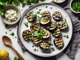 Grilled Eggplant with Feta & Herbs