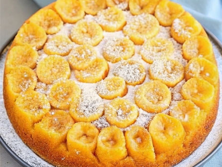 Turn overripe bananas into something special with this Upside Down Banana Cake. Sweet caramel, soft banana slices, and a light sponge come together for a dessert that’s simple, comforting, and perfect with a scoop of ice cream.