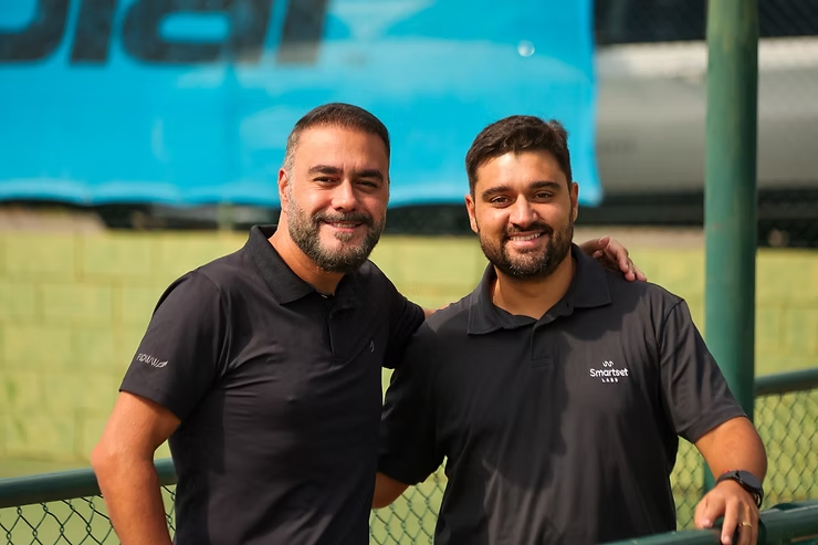 Renato Porta e Marcelo Mendonça, atletas e apoiadores do Floww Autumn Open 2026 (Foto: André Pedroso) 