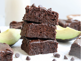 The Conscious Kitchen's Avocado Chocolate Brownie. Rich and fudgy dairy-free and plant based.