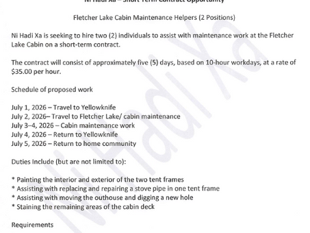 Short term work July 2026: Cabin upgrades
