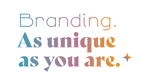 Mein Slogan "Branding as unique as you are"