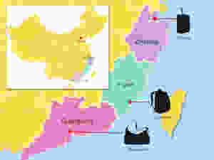 map of bag manufacturer in China