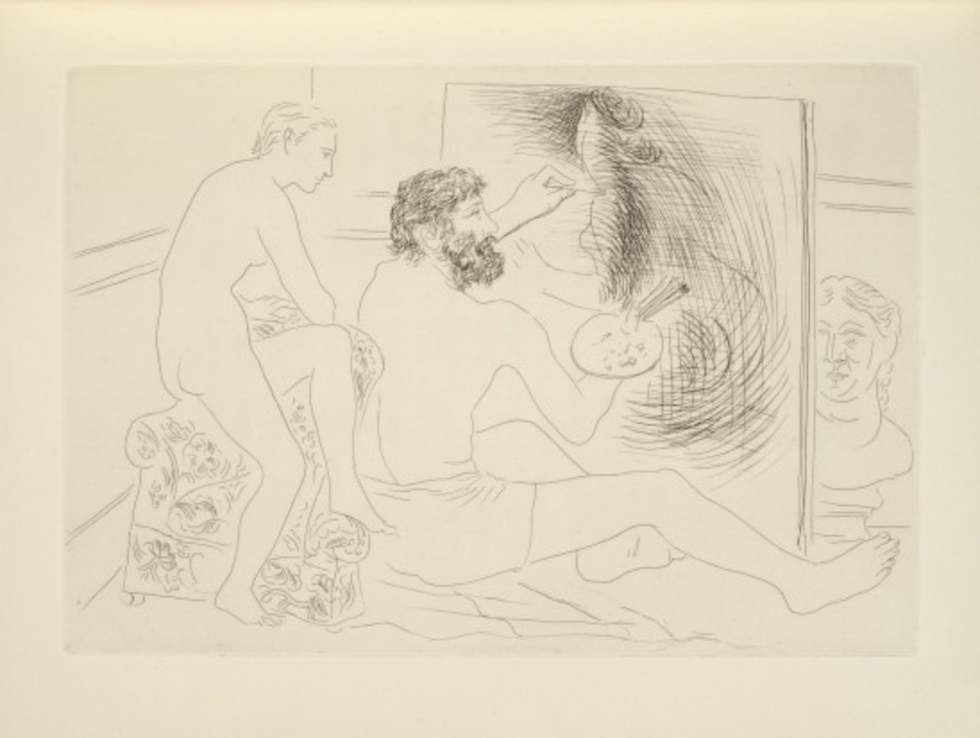 Picasso Balzac peintre et modele visuel 