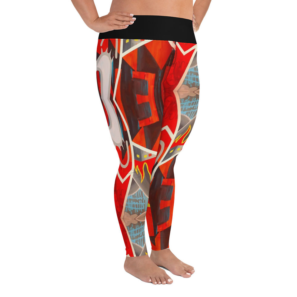 Thumbnail: All-Over Print Plus Size Leggings
