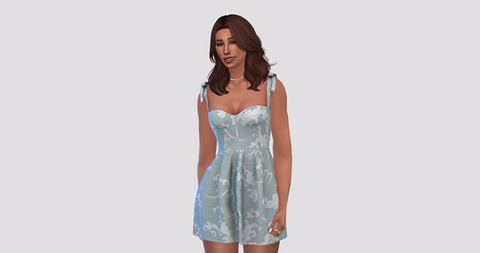 Dearium Dress - Christopher067 Sims 4 CC