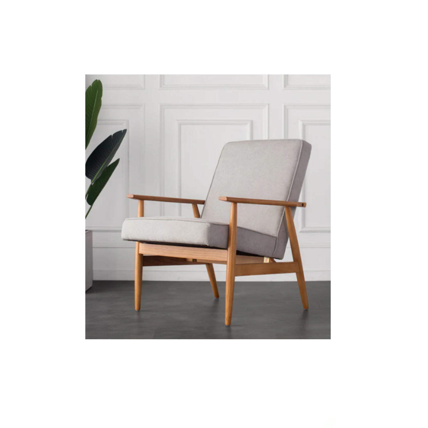 ADELINE SOLID WOOD ACCENT CHAIR