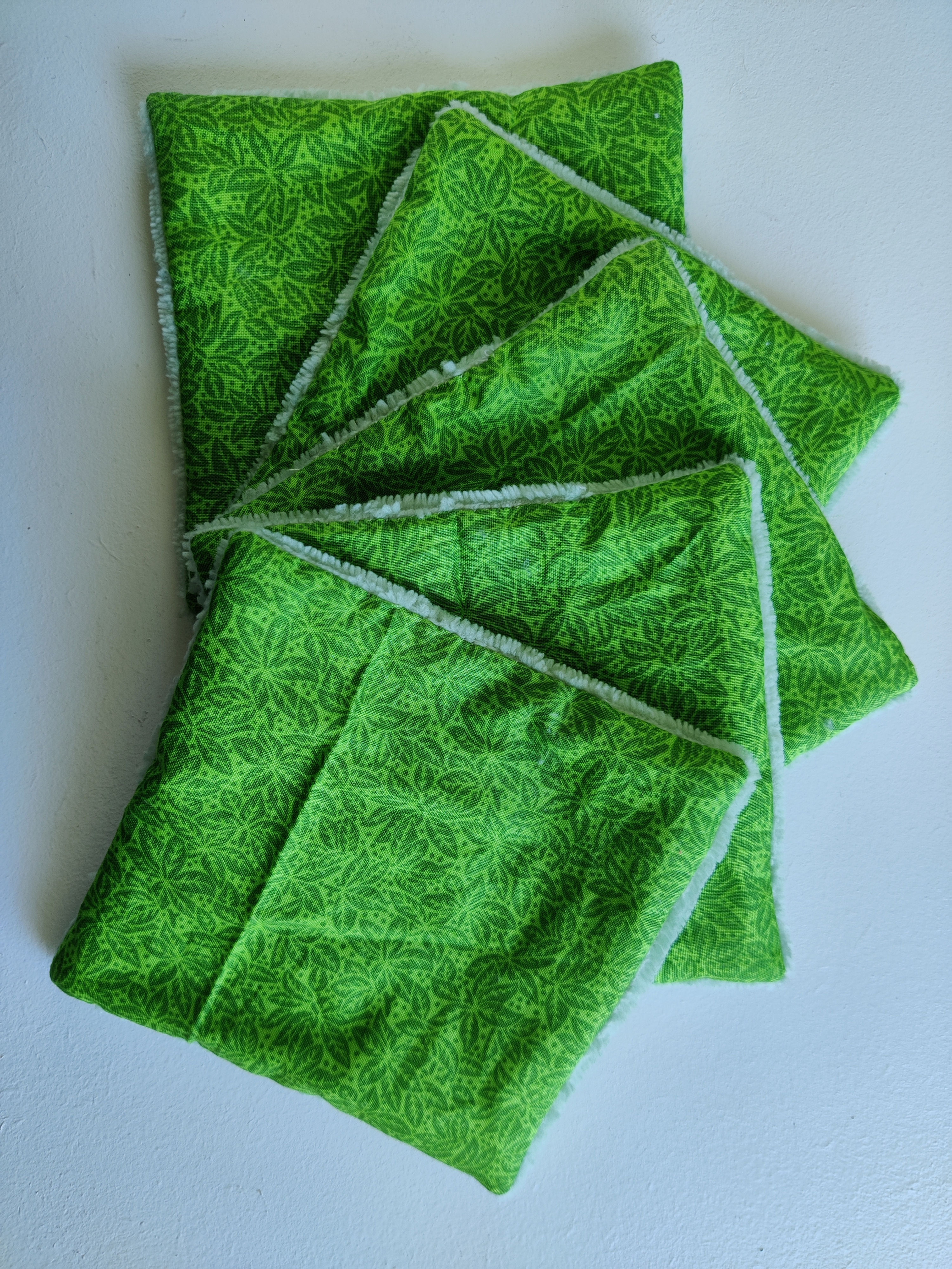 lingette coton lavable feuilles