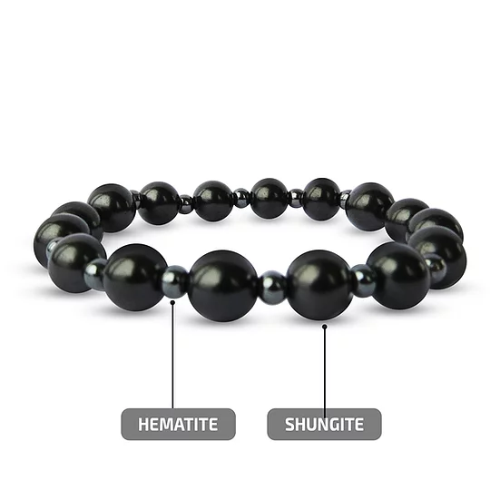 Thumbnail: Shungite Hematite Braclet