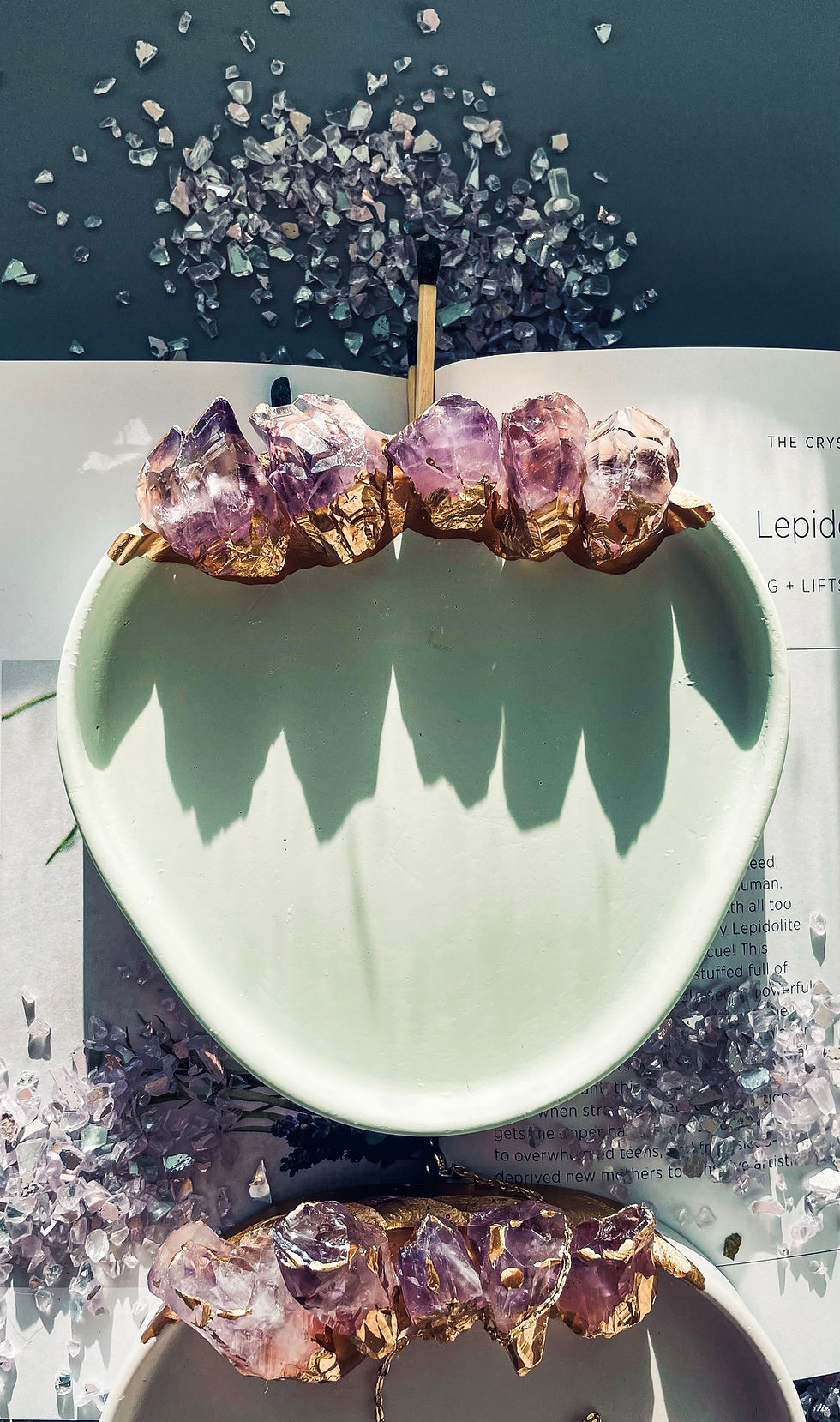 Thumbnail: Lilac Tray with Amethyst