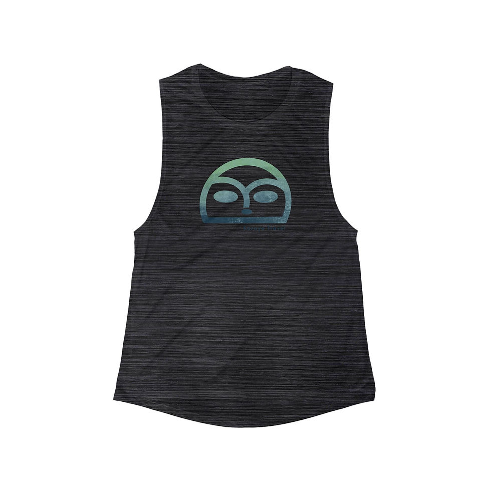 Black sleeveless shirt with Karaya Travel logo