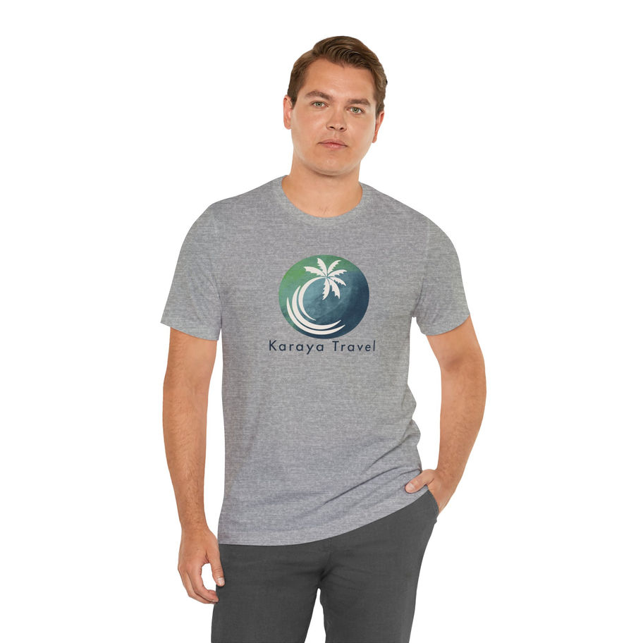 Man in gray shirt with Karaya Travel logo