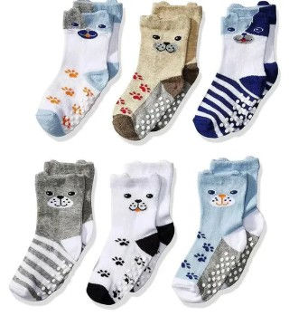 Thumbnail: Non-skid dog socks 2 pair Pack