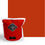 Miniature : Peinture à base d'eau couleur rouge vif brillant :TUTTI A CASA !