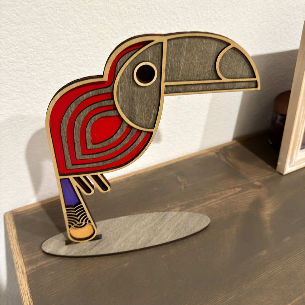 Thumbnail: Modern Toucan Wood Art –  Table Decor
