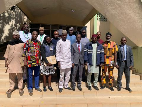 Group photograph of the NUC accreditation team with the NOUN team after the accreditation exercise