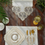 الصورة المصغرة: Sweety Model Placemat Set - Gold Lace - Off-White Fabric
