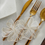 Thumbnail: Orchid Model Napkin Placemat Set - Gold Lace - Off-White Fabric