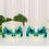 الصورة المصغرة: 2 Candles set, Green Flowers design its Hollow candle and the Battery lights up
