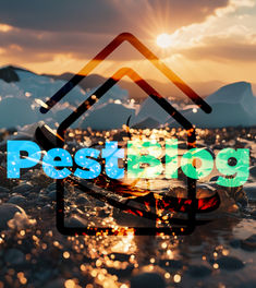 Παγετώνας εμφανίζεται στην άκρη παραλίας.