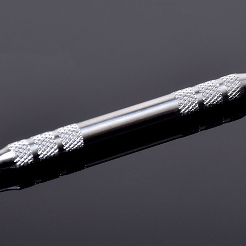 Thumbnail: Durable Double-headed Stainless  Smoke Oil Spoon  G5AB