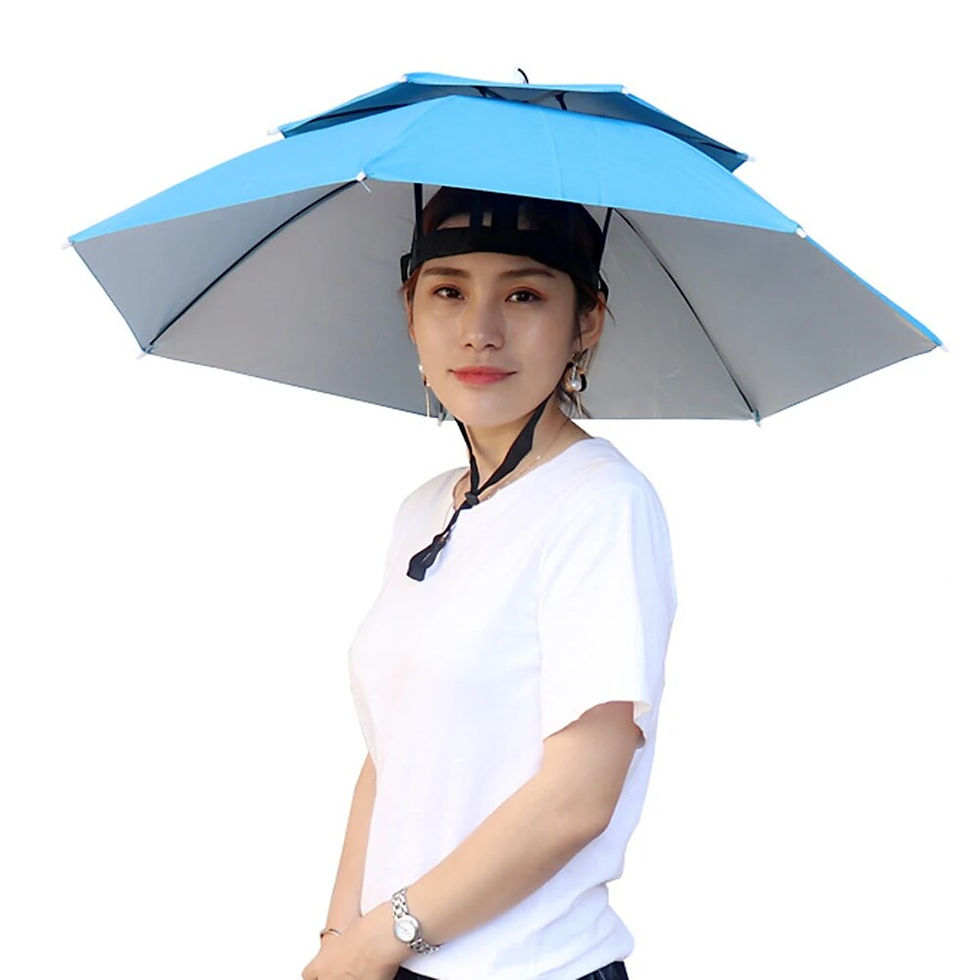 Thumbnail: Portable Outdoor Rain Umbrella Hat 
