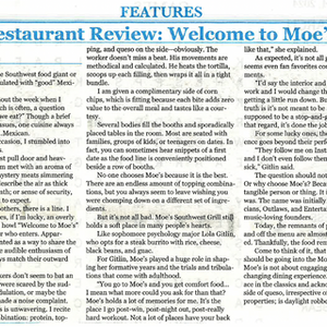 Restaurant Review: Welcome to Moe's