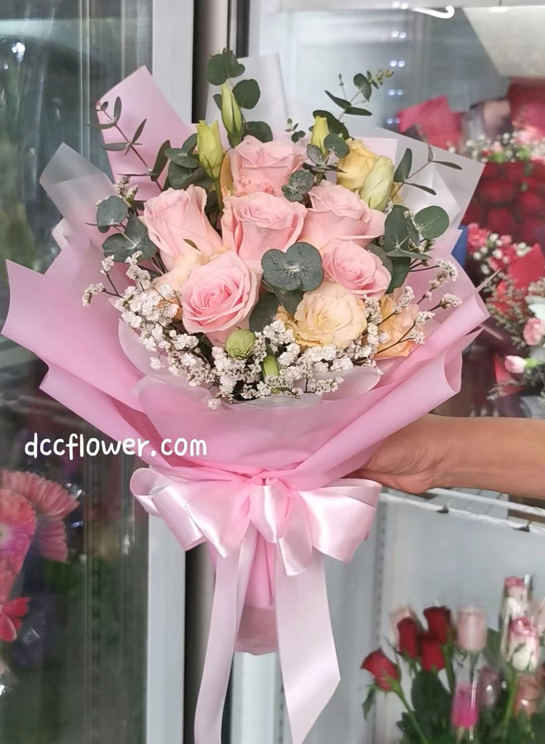 6 Pink Rose Bouquet