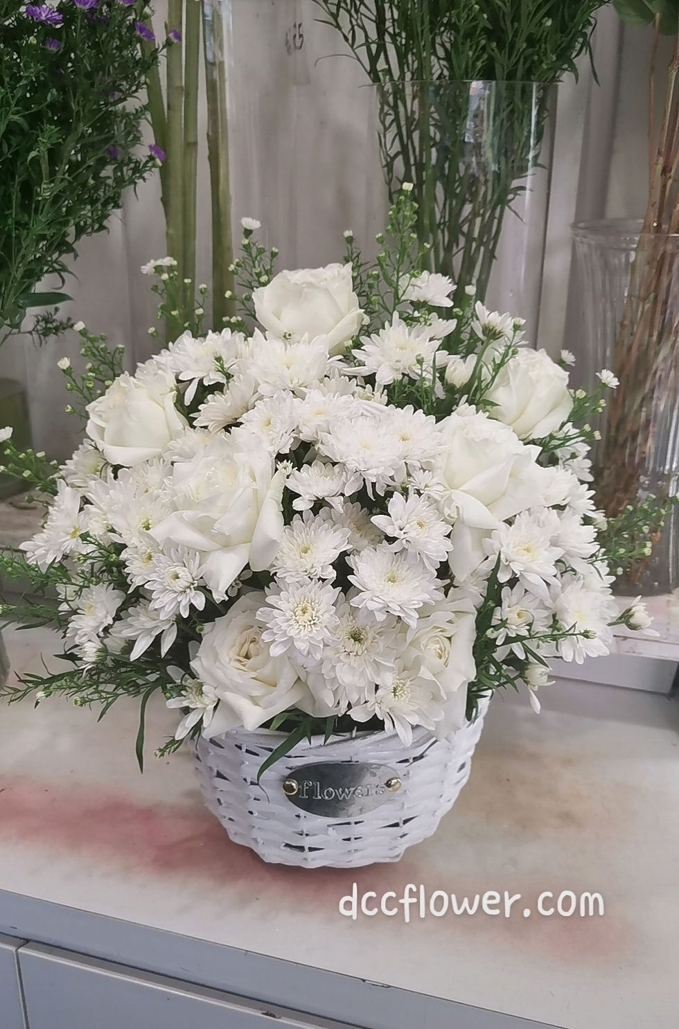 Condolence Flower Basket