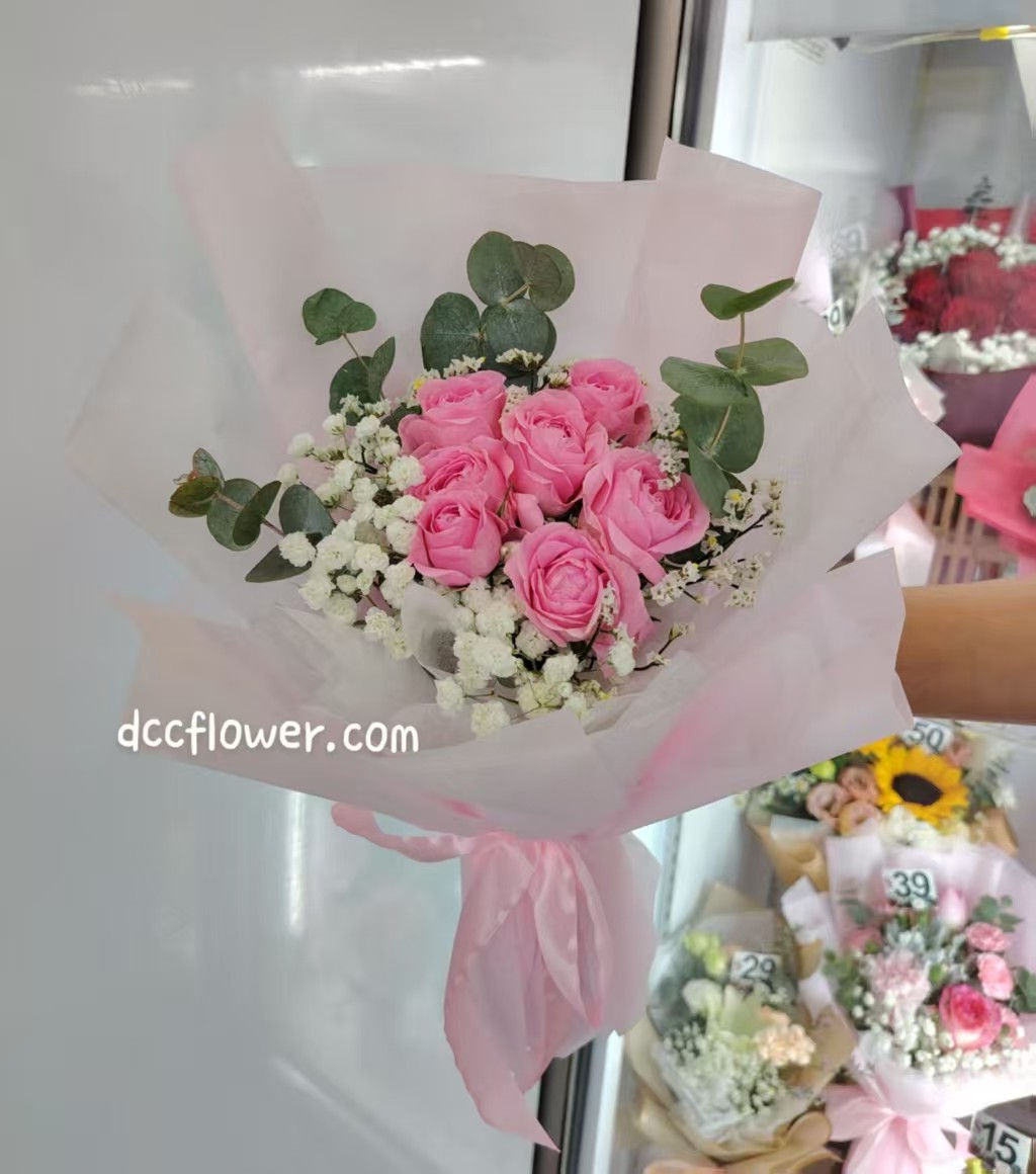 Pink Rose Spray Bouquet