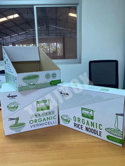 กล่องไดคัท พิมพ์ 2 สี ไล่สกรีน