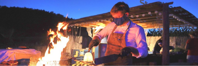 Franken-BBQ bei der Erlebnis- und Eventlocation Frankenturm in Eibelstadt bei Würzburg.