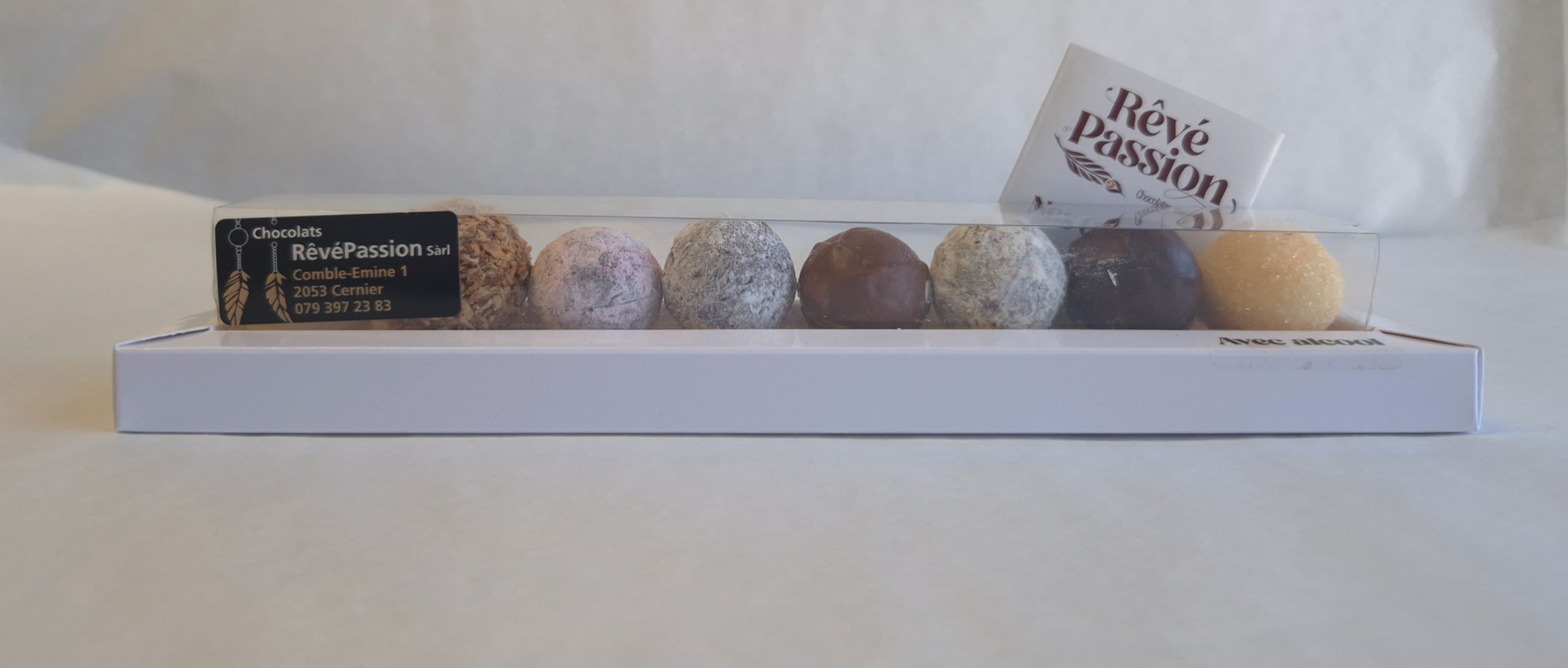 Réglette 8 truffes avec Alcool