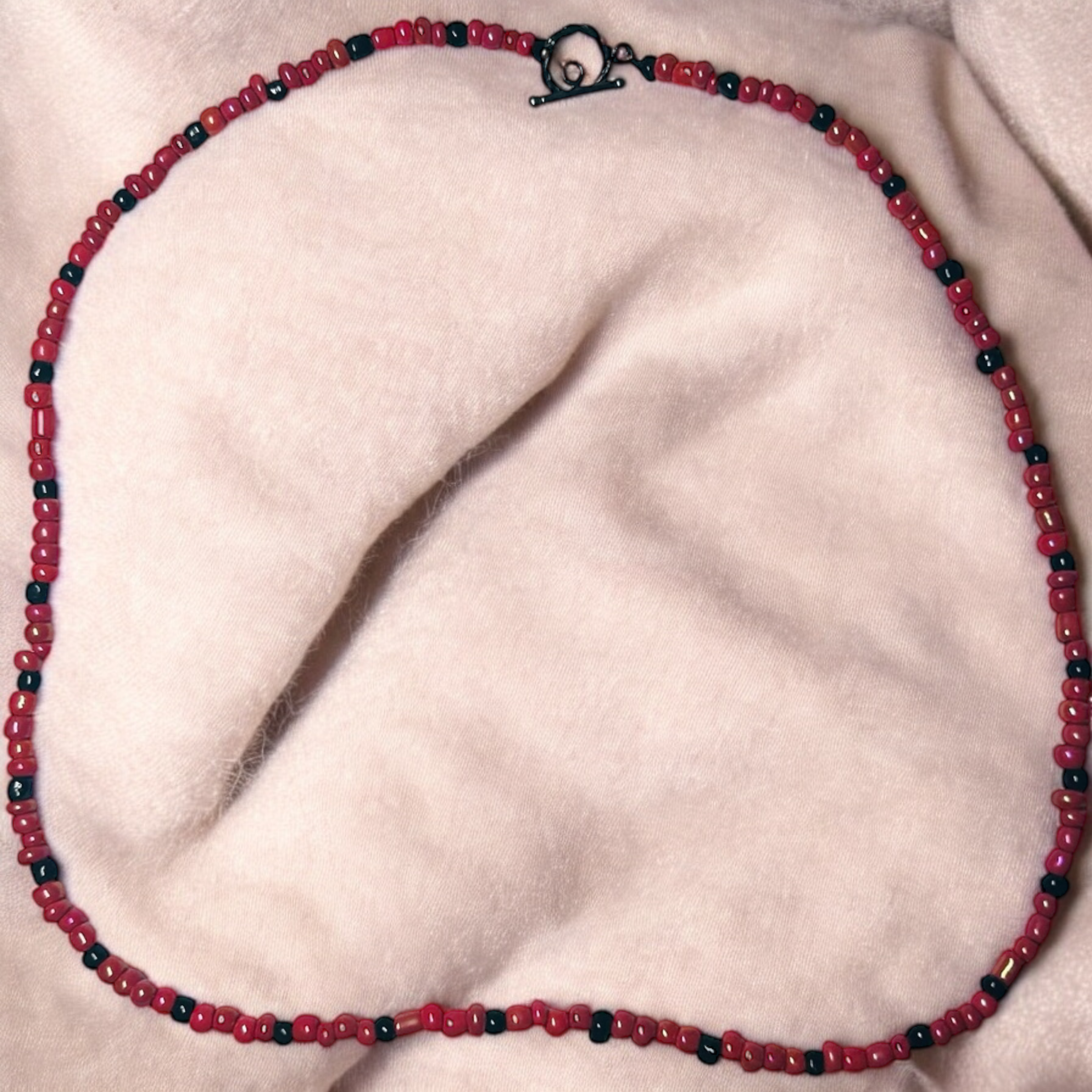 Orange and Black Necklace