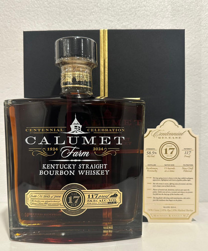 Calumet Farm 17 Year Bourbon Centennial Decanter