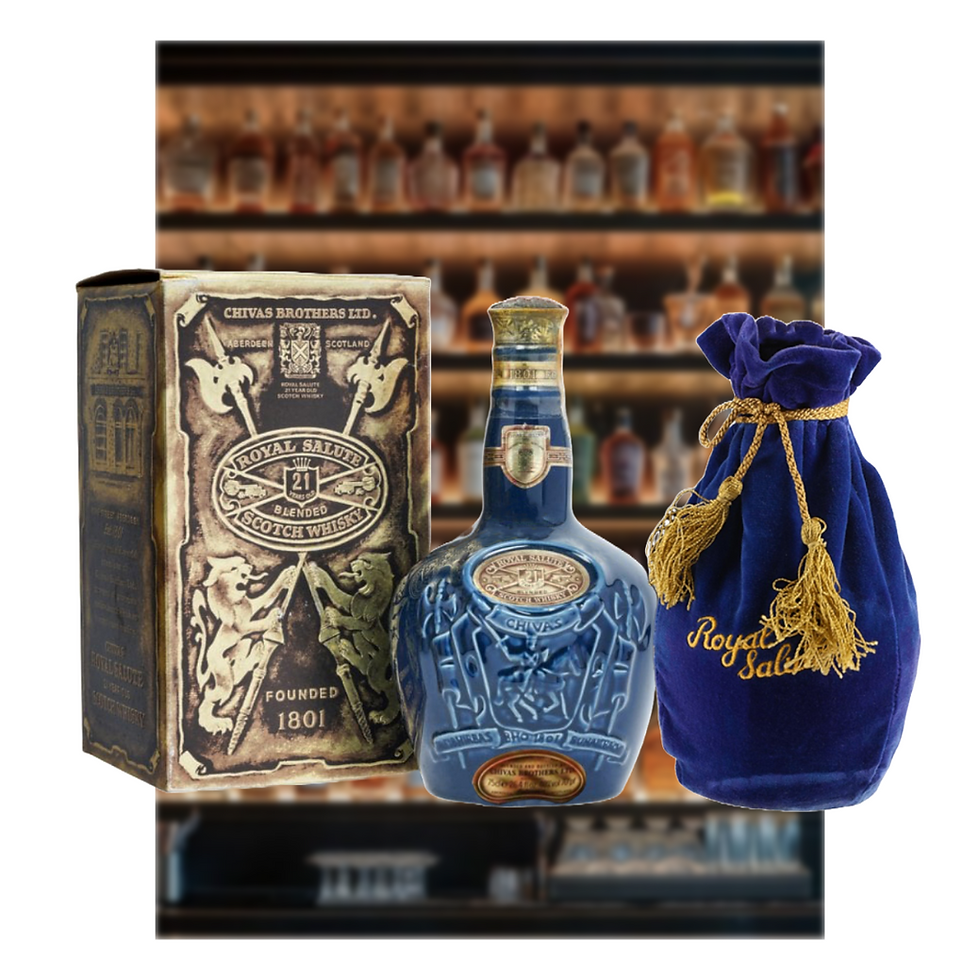 Chivas Royal Salute 21 Years Old The Blue Spode Flagon