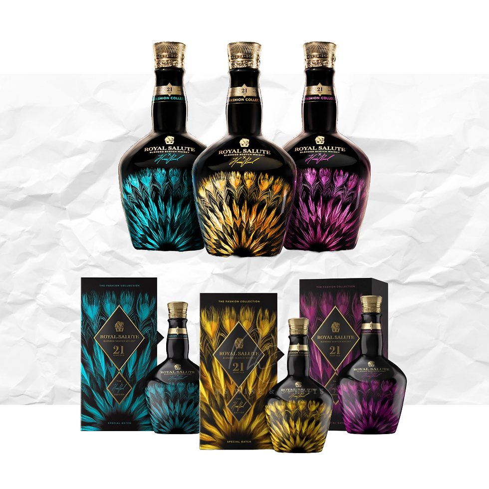 Royal Salute Chivas Regal x Harris Reed 3 Bottle Pack