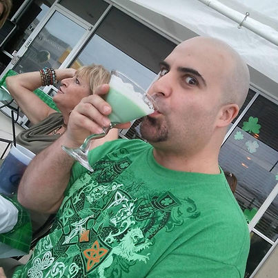 Pete Scafidi Houston Musician Drinking Irish Martini